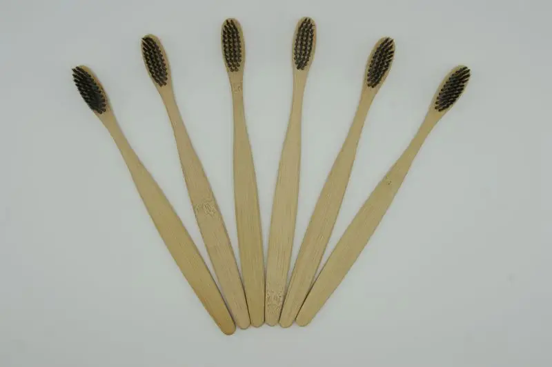 10 шт всего 12 шт бамбуковая зубная щетка гравюра деревянная щетка для зубного древесного угля щетка органическая и биодгрейдаемая Travleset
