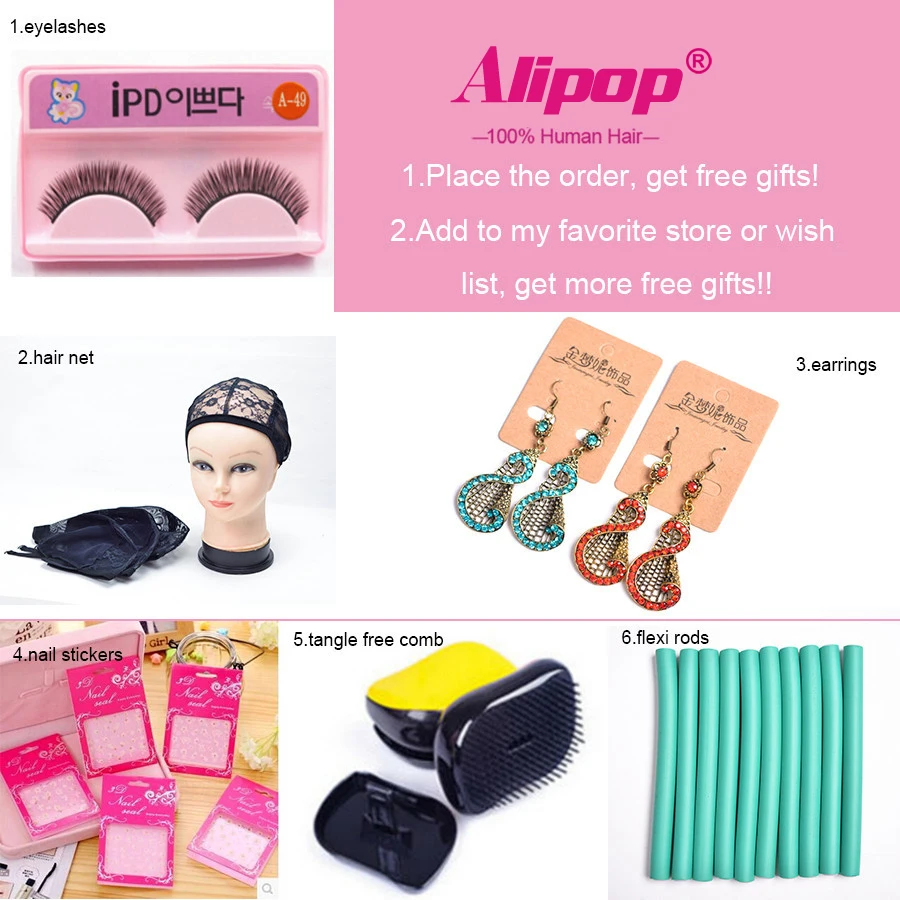 ALIPOP Peruvian Deep Wave Lace Frontal Closure With Baby Hair 10\