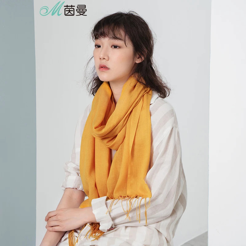

INMAN Women Solid Color Elegant Style Women Scarf and Shawl
