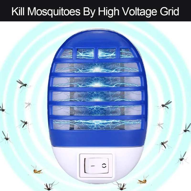 ЕС США Plug Электронный комарный убийца лампы средство от комаров Fly насекомых мухобойка бытовой ловушка для насекомых