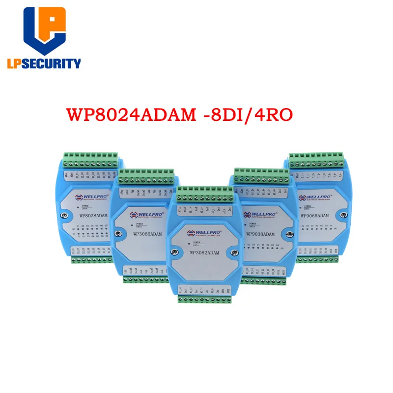 Цифровой вход и выход изолированный модуль 8DI/4RY RS485 с протоколом MODBUS RTU ptz-камеры WP8024ADAM