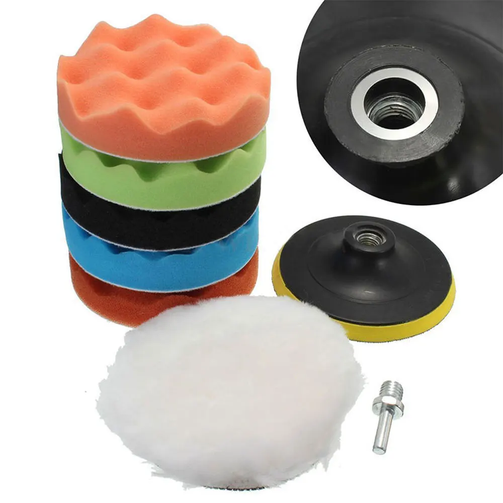 Губка для полировки 8 шт. 4 дюймов полирующая пена многоцветный полировальный коврик автомобиль губка для полировки автомобиля
