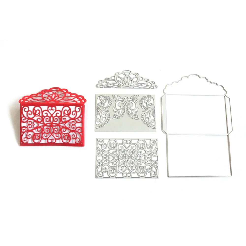 

Swovo 106*155mm Envelop Frame Flower Pattern Metal Steel Cutting Dies Stencil DIY Scrapbooking Paper Card Embossing Die Template