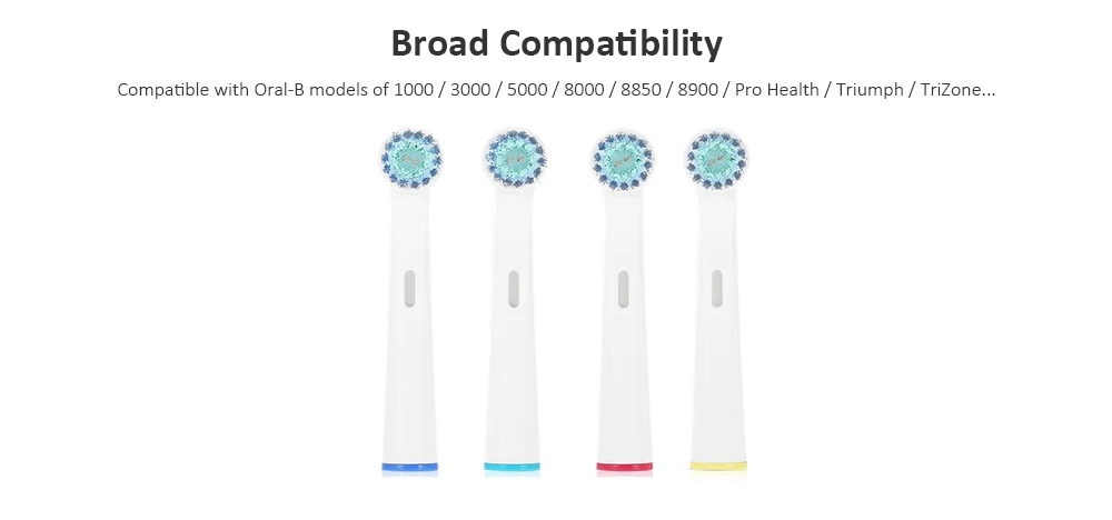 EB - 17D Mini Replacement Brush Head for Oral-B Electric Toothbrush 4pcs