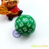 Bescon Polyhedral Dice 50-sided Gaming Dice, D50 die, D50 dice, 50 Sides Dice, 50 Sided Cube of Green Color 1