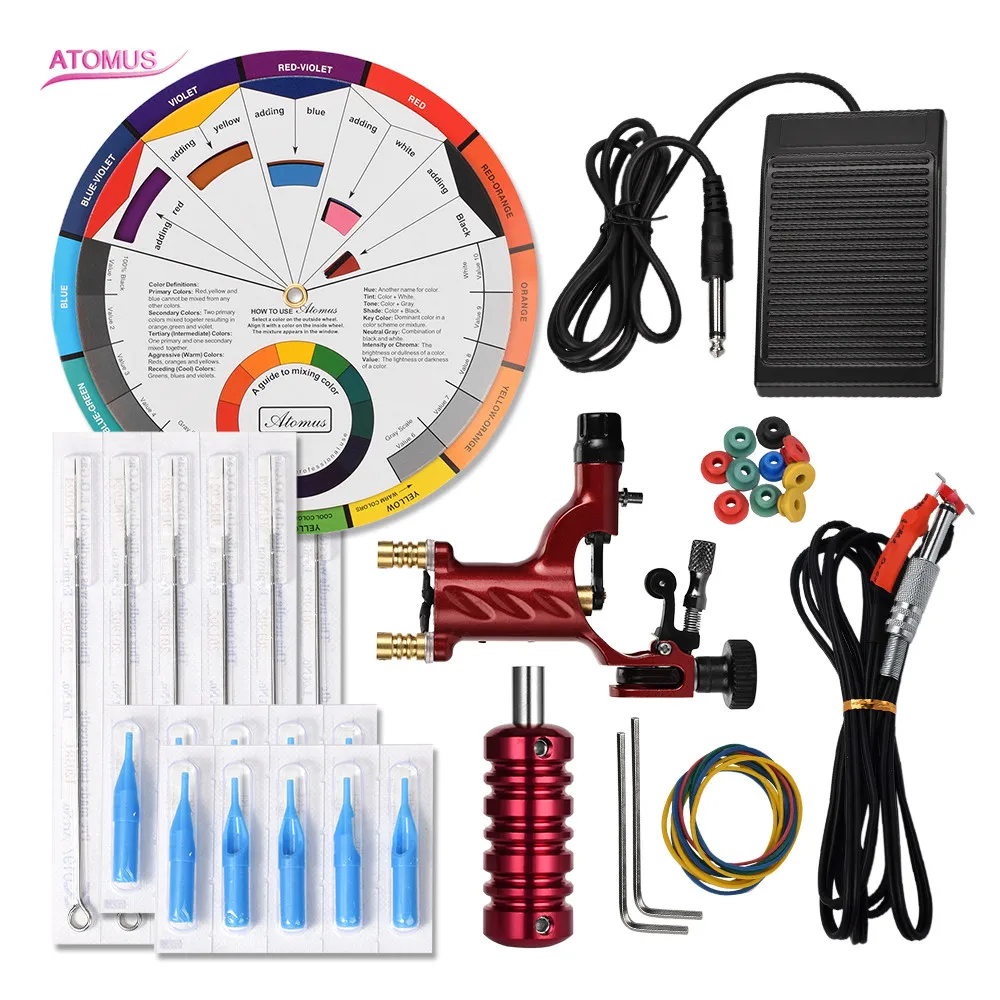

Tattoo Machine Set Professional Tato Tatuaje Pen Kalici Makyaj Setleri Rotativa Tatoo Beginner Kit Tattoo Pro De Tatuaje Tatto