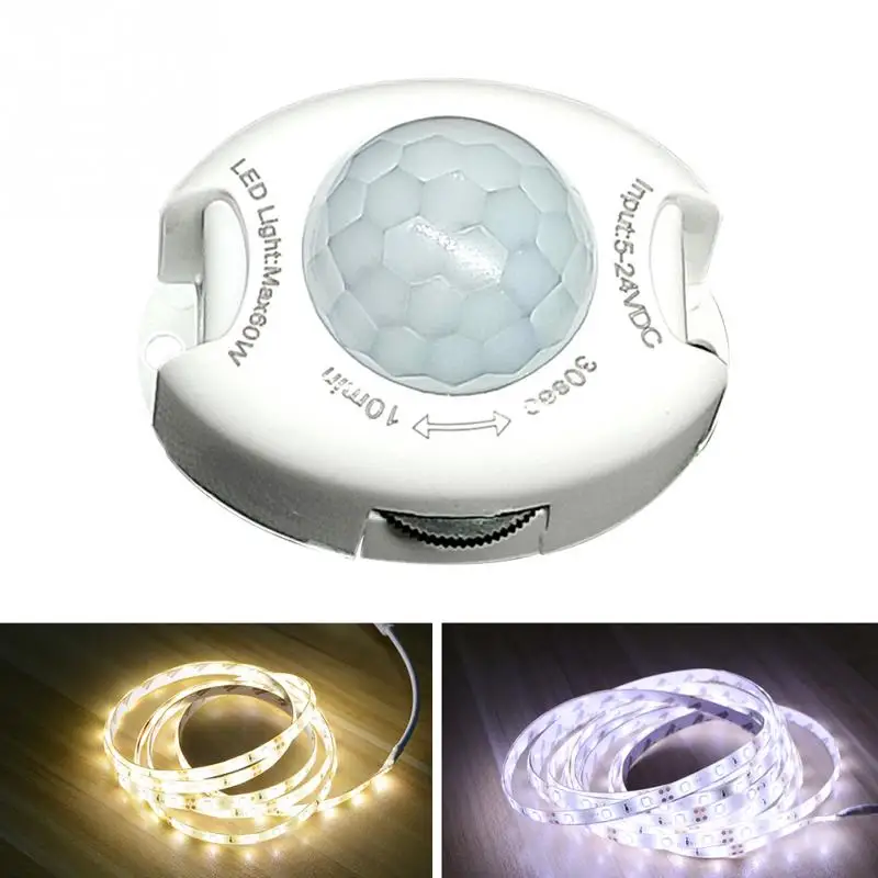 LED Bewegung Sensor Bewegung Licht Timer Schalter DC 5-24V Sensor Motion Automatische AUF/OFF Infrarot Timer detektor PIR Schalter Weiß LED Bewegung Sensor Bewegung Licht Timer Schalter DC 5-24V Sensor Motion Automatische AUF/OFF Infrarot Timer detektor PIR Schalter Weiß