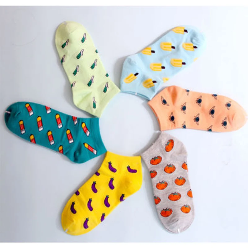 New style Women's Socks Cute Fruit Banana Casual Spring Summer Cotton Short Socks Hosiery Women's Thin Sock Slippers New style Women's Socks Cute Fruit Banana Casual Spring Summer Cotton Short Socks Hosiery Women's Thin Sock Slippers