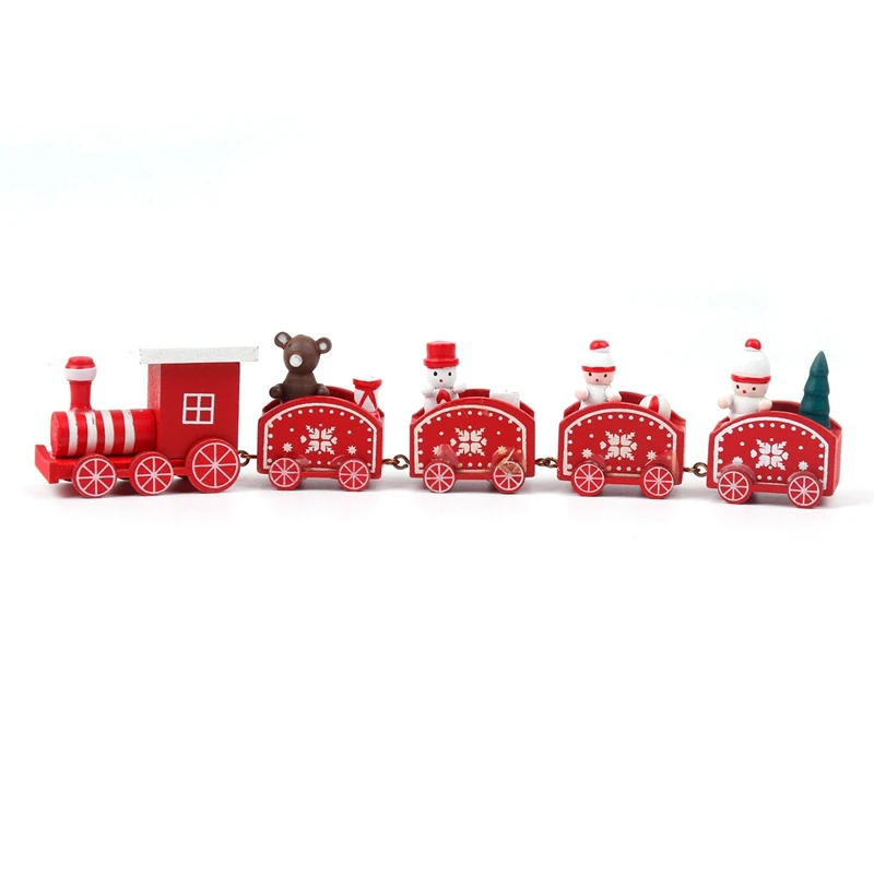 FENGRISE Wooden Christmas Train Ornaments Christmas Decorations For Home Christmas Gift Navidad Noel Xmas New Year Decor - Цвет: 26-5