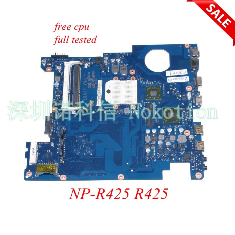 BA92-06034A BA92-06034B Laptop motherboard For samsung NP-R425 R425 HD5430 DDR2 BA92-06353A BA92-06353B BA41-01181A free cpu nokotion laptop motherboard ba41 01181a for samsung r425 mainboard ba92 06034a ba92 06034b hd5145 512mb ddr2 tested