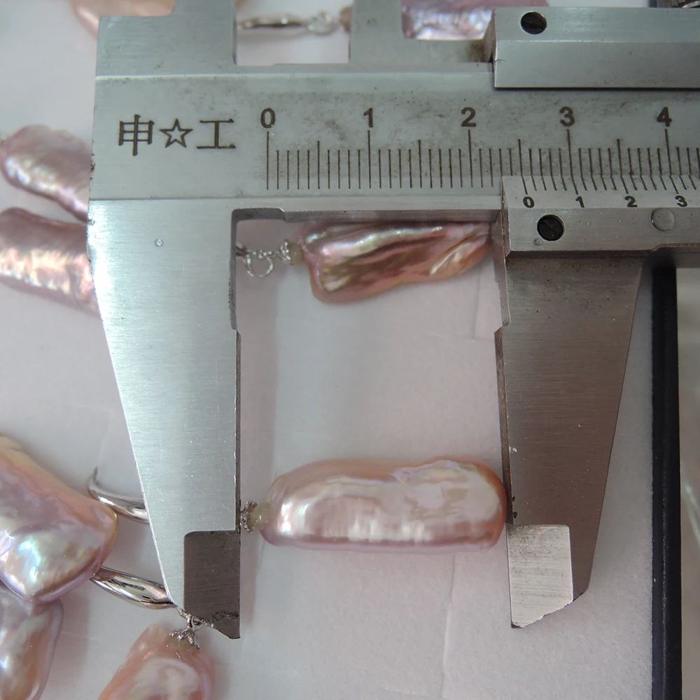 Натуральный пресноводный жемчуг серьги, 925 серебряный крючок, AAA золотой жемчуг, 20-35 мм большие длинные барочные BIWA жемчужные серьги