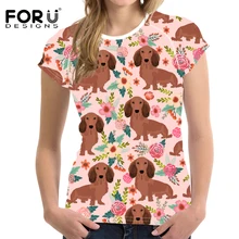 FORUDESIGNS/Для женщин T рубашка Спортивная одежда такса футболка для бега с Rashgard быстросохнущая спортивный топ shorte рукавом облегающие Топы