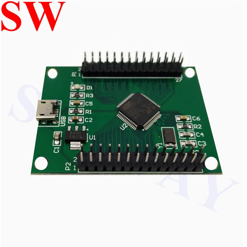 

New arrival 4 in 1 HID Encoder with LED Trackball Analog controller to Jamma 2 player USB adapter (default) to arcade machine