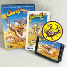 Quack Shot 16 бит sega MD игровая карта в штучной упаковке с руководством для sega Mega Drive для Genesis