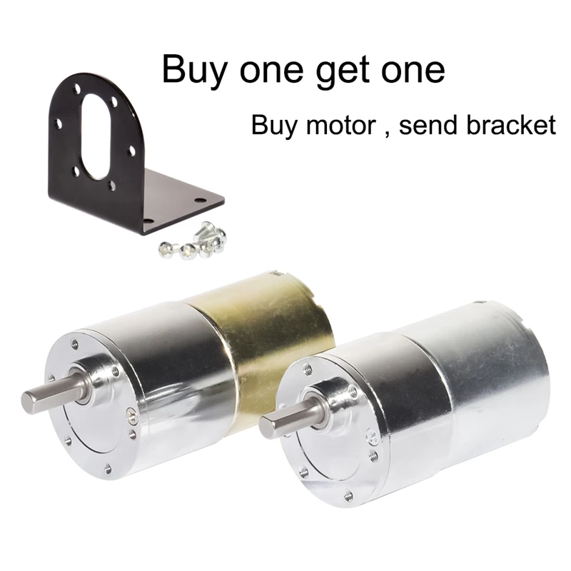 

1PCS 37GB330 DC Small Electric Motor 12Volt 24 Volt 5-1000 Rpm Speed Option Buy DC Gear Motor Gift Bracket For DIY Hobby