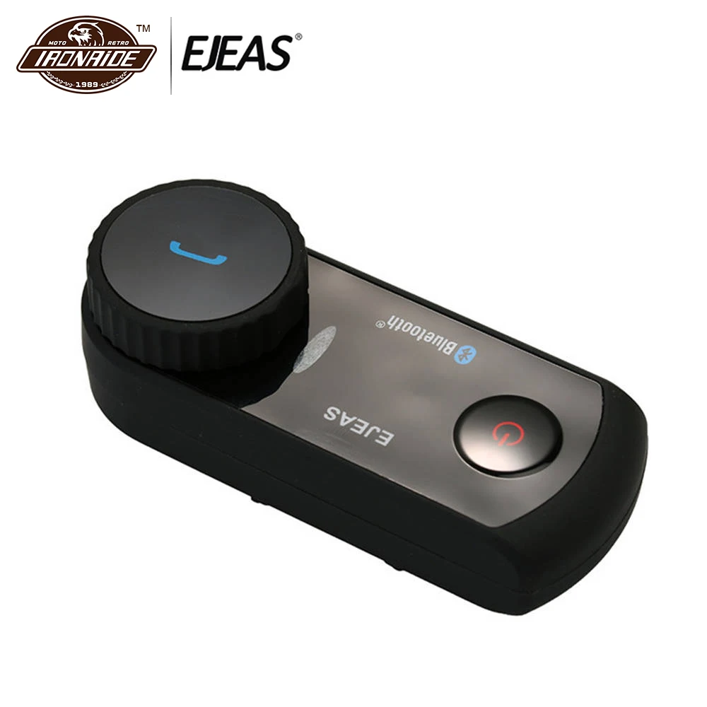 

EJEAS 1200M Bluetooth Motorcycle Intercom Waterproof Wireless Motorbike Intercom Headset 4 Riders Interphone for Riding Skiing