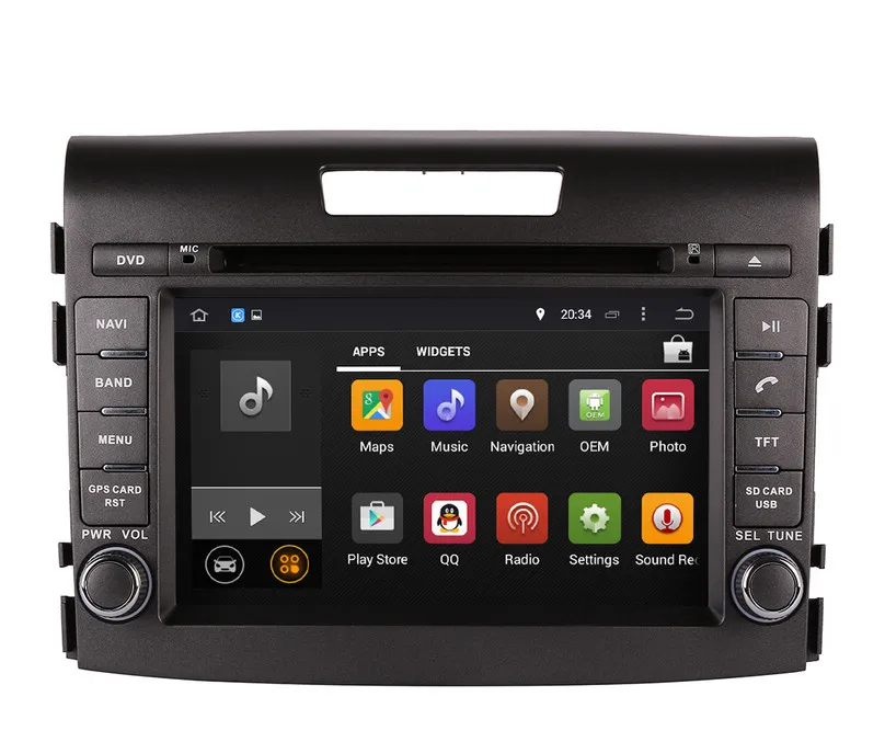 Perfect Android 8.0 Car DVD Player for Honda CRV CR-V 2012 2013 with GPS Navigation Radio BT USB WIFI Stereo Mirror Link 8Core 4G+32G 1