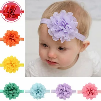 

16pcs/lot Headbands Style Hollow Wave Hair Band Children Head Bands Girls Fashion Large Flower Elastic Accessories A164