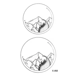 Wyuen Новый Дизайн эко планета mountain поддельные татуировки Водонепроницаемый временное рука татуировки наклейки для Для женщин Для мужчин
