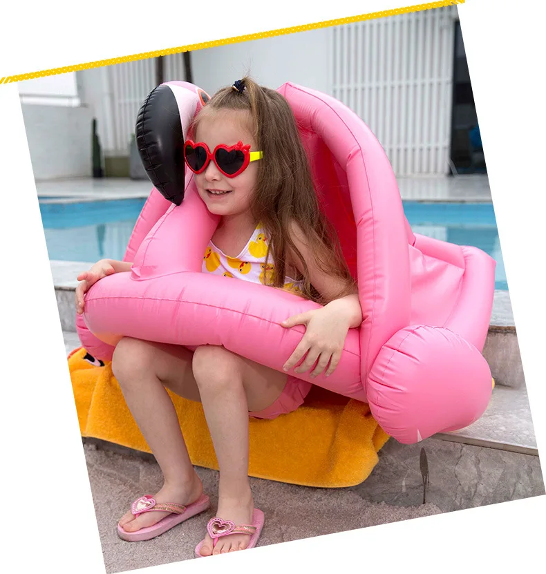 Bebê Inflável Piscina Flutuante com Sombrinha Ride-On