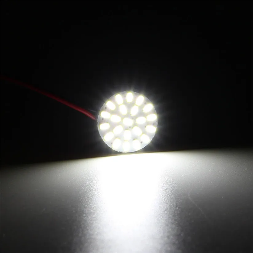 Авто Стайлинг KAKUDER T10 22 SMD круглые светодиодные световая панель для Чтения Купол
