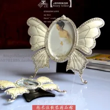 Украшение дома винтажная фоторамка с украшениями алмазные рамки для фото металлическая бабочка фоторамки рамка для фотографий