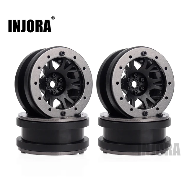 Best Offers INJORA 4Pcs 1.9" Plastic Internal Bead-Loc Wheel for 1/10 RC Crawler Axial SCX10 90046 Tamiya CC01 D90 