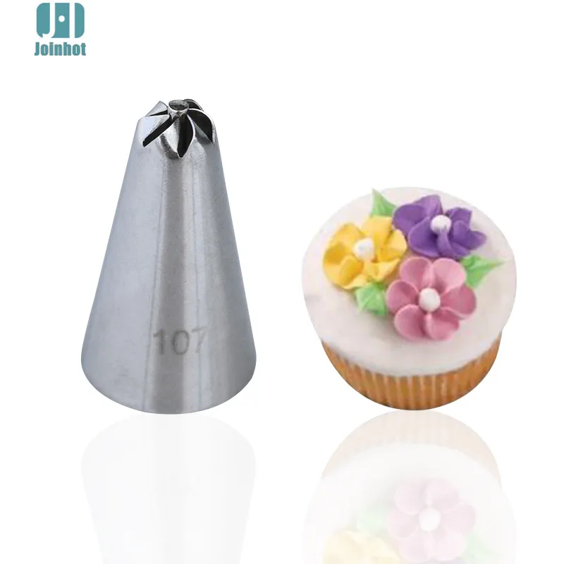 

#107 129# New arrival 1pcs Flowers Icing Piping Nozzles Pastry Tips Fondant Cake Decorating Tools Pastry Cream Cake Kit tools