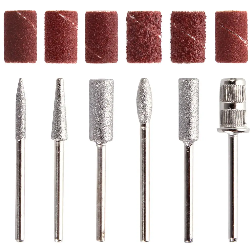Drill Bit Set 6Pcs Electric Nail Drill Machine Manicure Tools Sanding bands Nail Replacement Set File nail drill bits,electric nail drill,manicure set,electric nail grinder