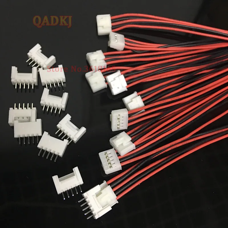 20 комплектов Mini Micro JST 2,0 PH 5Pin 7Pin HY2.0-5P HY2.0-7P с замком разъем с проводами кабели 100 мм 10 см