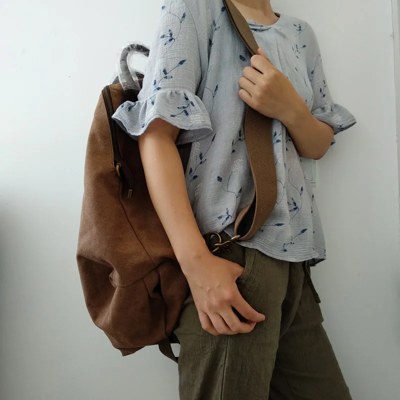 

3 usages women large canvas backpacks cloth big bags ladies vintage shopping bag casual knapsack high quality