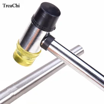 

2Pcs/set Jewelry Tools Equipment Double Side Rubber Steel Handle Hammer Metal Ring Enlarger Stick Mandrel Sizer Installable