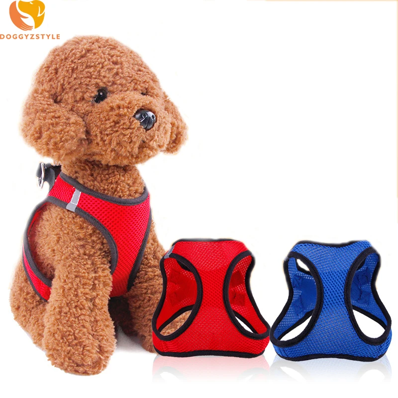 Adjustable-Dog-Harness-Vest-Puppy-Cat-Polyester-Mesh-Chest-Soft-Comfort-Pet-Strap-For-Small-Dog