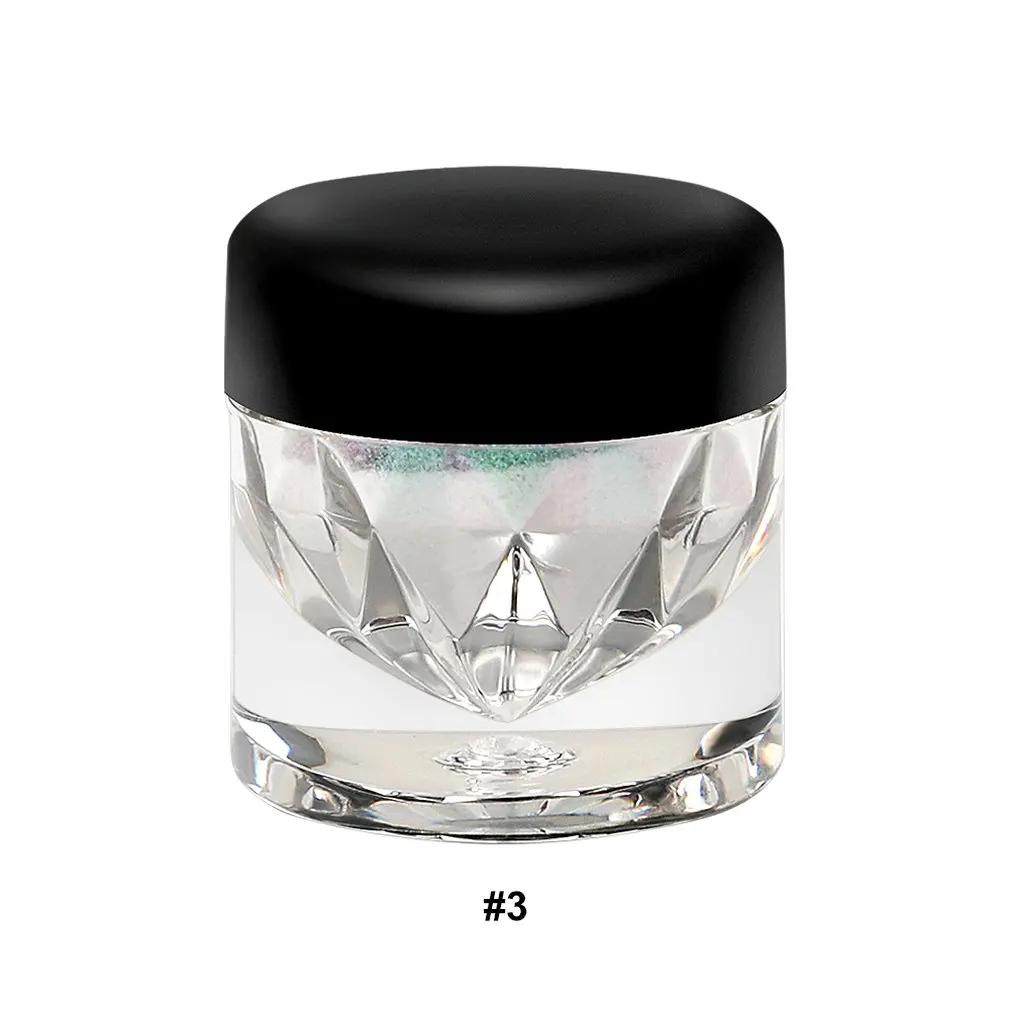 

High-Flash Pearlescent Eye Shadow Powder Trendy Eye Makeup Chameleon Eye Shadow Powder 9 Colors Optional Plastic Small Bottle