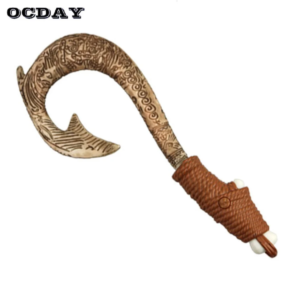 Maui Light Up Sound Music Fish Hook Moana Toys For Kid Toddler Birthday Gifts Tv Movie Video Game Action Figures