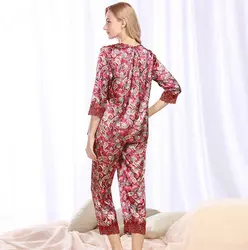 Бесплатная доставка Пижамный Костюм сезон весна-лето домашняя пижама tz339