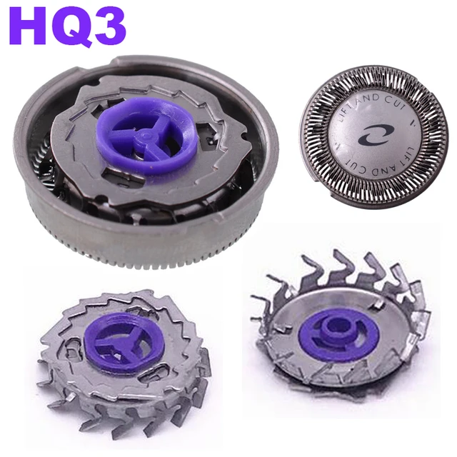 3PCS Electric Shaver Heads HQ3 Replacement for Philips Razor Blade HQ HS HP Series HQ4 HQ55 HQ56 HQ6640 HQ6645 HQ6675 HQ80