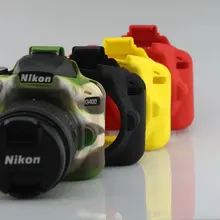 Силиконовая кожа брони Корпус Крышка корпуса протектор для Nikon D3400 корпуса DSLR Камера только в том случае