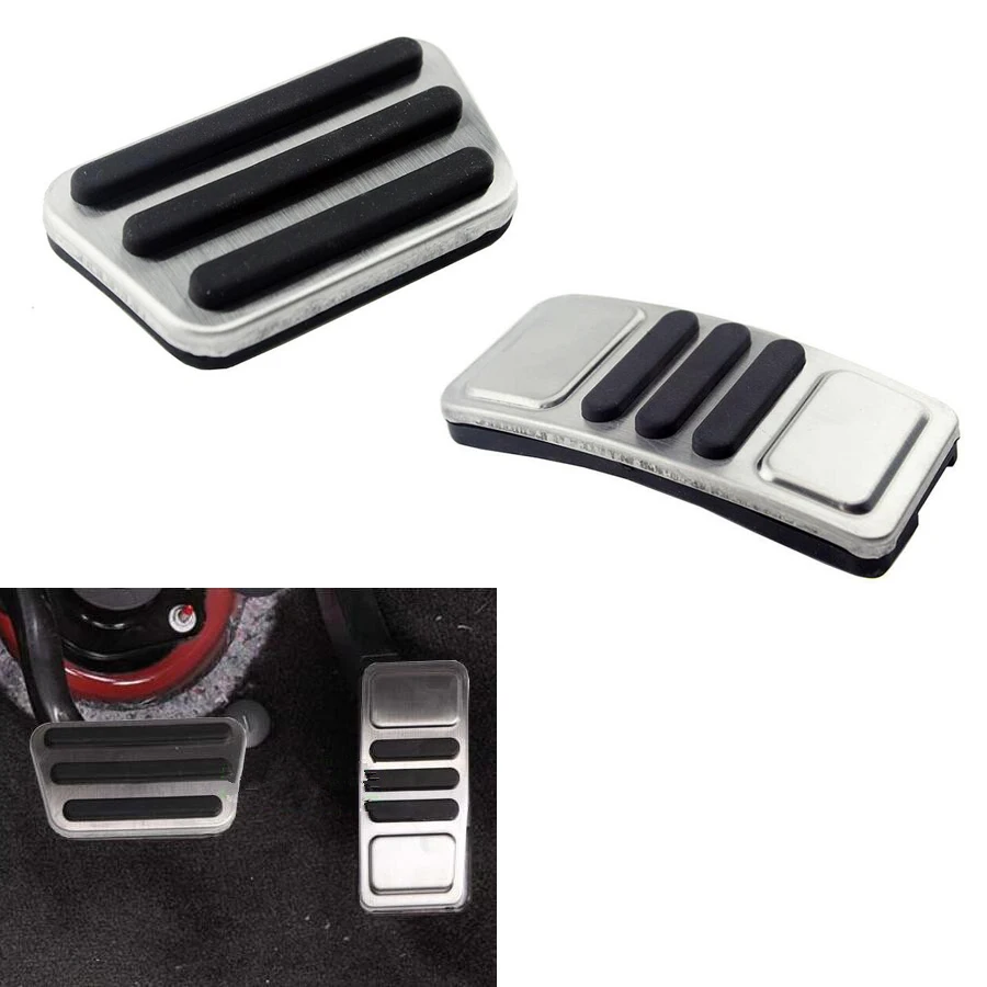 YAQUICKA Car Interior Non Slip Fuel Gas Brake Pedals Pad Cover Trim