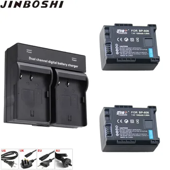 

2pcs BP-808 BP808 BP 808 Li-ion Battery + LED Dual charger for Canon BP 827 809 819 820 HFS30 HFM41 HFM400 FS300 FS1 FS22