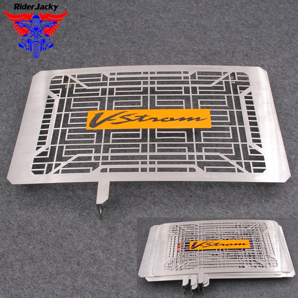 

Riderjacky For SUZUKI VSTROM DL650 DL 650 V-STROM 2013-2018 2017 Motorcycle Radiator Grille Guard Cover Protector logo Yellow