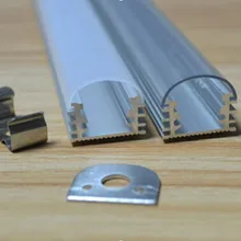 2 м/шт. алюминиевый, светодиодный алюминиевый профиль для светодиодного освещения с крышкой с использованием для полосы в пределах 12 мм ширина