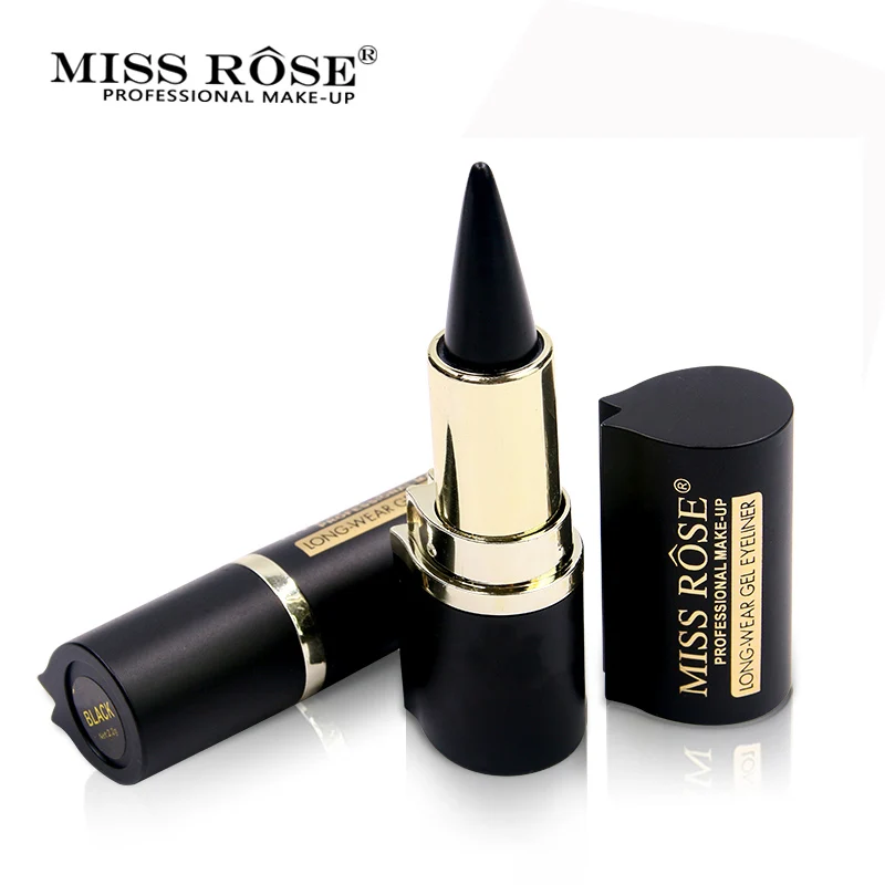 Miss Rose Matte Black Eyeliner Quick Dry Waterproof Long Lasting Makeup Easy to Wear Eye Liner Gel Make Up Miss Rose Matte Black Eyeliner Quick Dry Waterproof Long Lasting Makeup Easy to Wear Eye Liner Gel Make Up