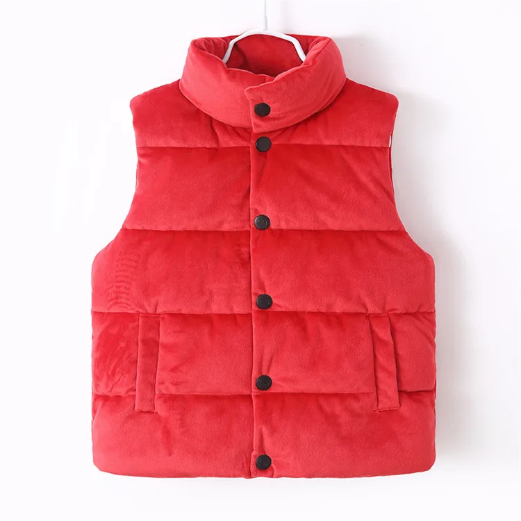 Kids Vest Warm Cotton Jacket For Boy Winter Thicken Solid Baby Girl Clothes Winter Jacket Child Girl Kid girl coat winter Casual103
