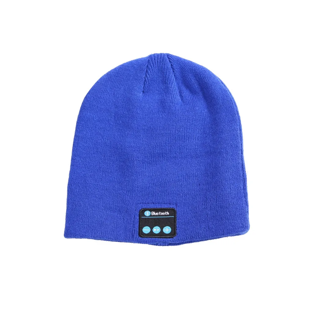 Модная шапка бини, шапка, беспроводная Bluetooth гарнитура, гарнитура, динамик, микрофон, зимняя, для спорта на открытом воздухе, стерео, музыка, шапка, 18Nov28 - Цвет: M5 Blue
