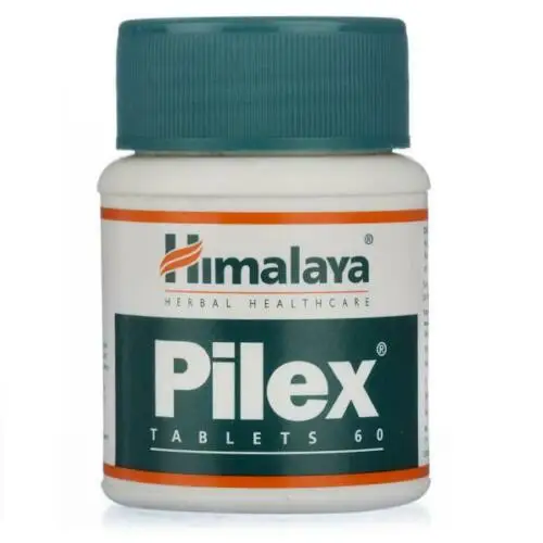 

PILEX 60 Tablets antibacterial, relieve pain, itching, hemorrhoids, rectal itching