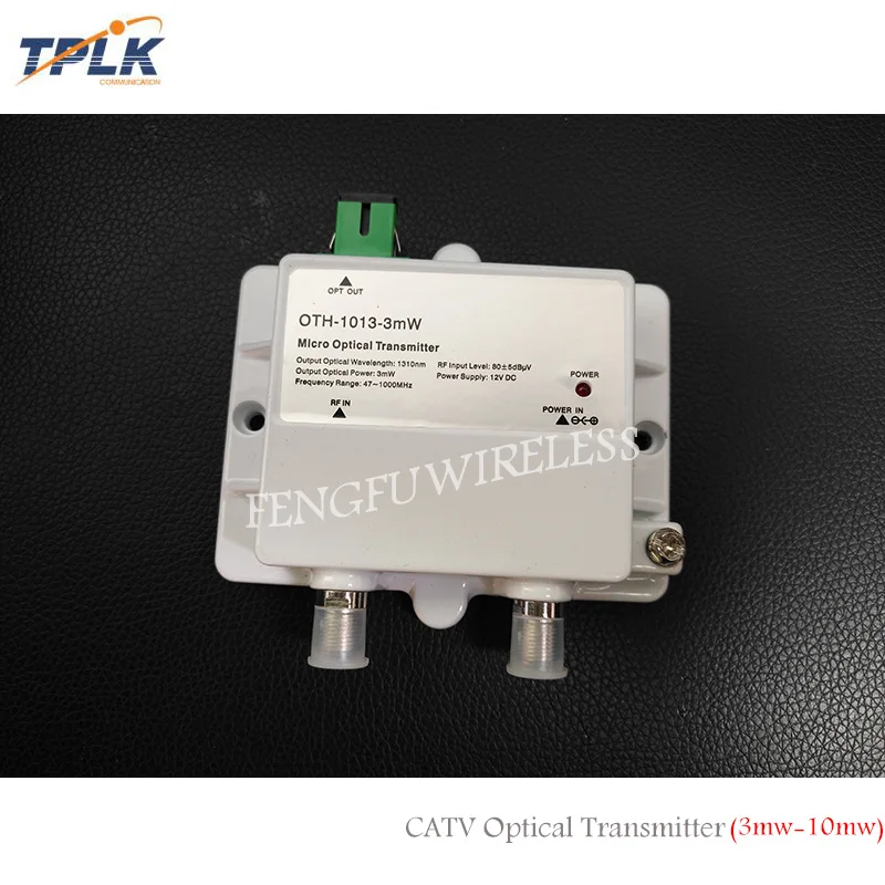 Лучшая цена мини микро оптический передатчик CATV 1310nm 1550nm FTTH 12V DC OTH 1013 3mW с высоким
