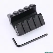 Алюминиевая тактическая 4 слота двойная сторона 45 Градусов Крепление со смещением 20 мм Пикатинни Вивер рельс крепления для охотничьих прицелов подходит фонарик винтовки