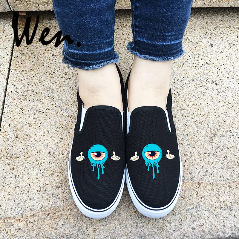 Wen Desain Biru Yang Indah Mata Boneka Wanita Dan Pria 2 Pilihan Hitam Putih Kanvas Sepatu Skate Slip Di Flat Orang Dewasa Sepatu Sneakers Dolls Women Slip Onslip On Flats Aliexpress Wen Desain Biru Yang Indah Mata Boneka Wanita Dan Pria 2 Pilihan Hitam Putih Kanvas Sepatu Skate Slip Di Flat Orang Dewasa Sepatu Sneakers Dolls Women Slip Onslip On Flats Aliexpress