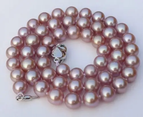 

Free Shipping >>>>>10-11mm natural Australian south seas pink pearl pearl necklace 18inch